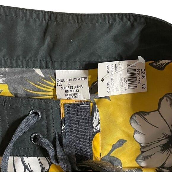 Kirra by PacSun Tropical Yellow and Grey Board Shorts NWT - Picture 7 of 8